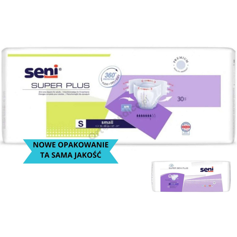 Super Seni Plus pieluchomajtki dla dorosłych zapinane na rzepy
