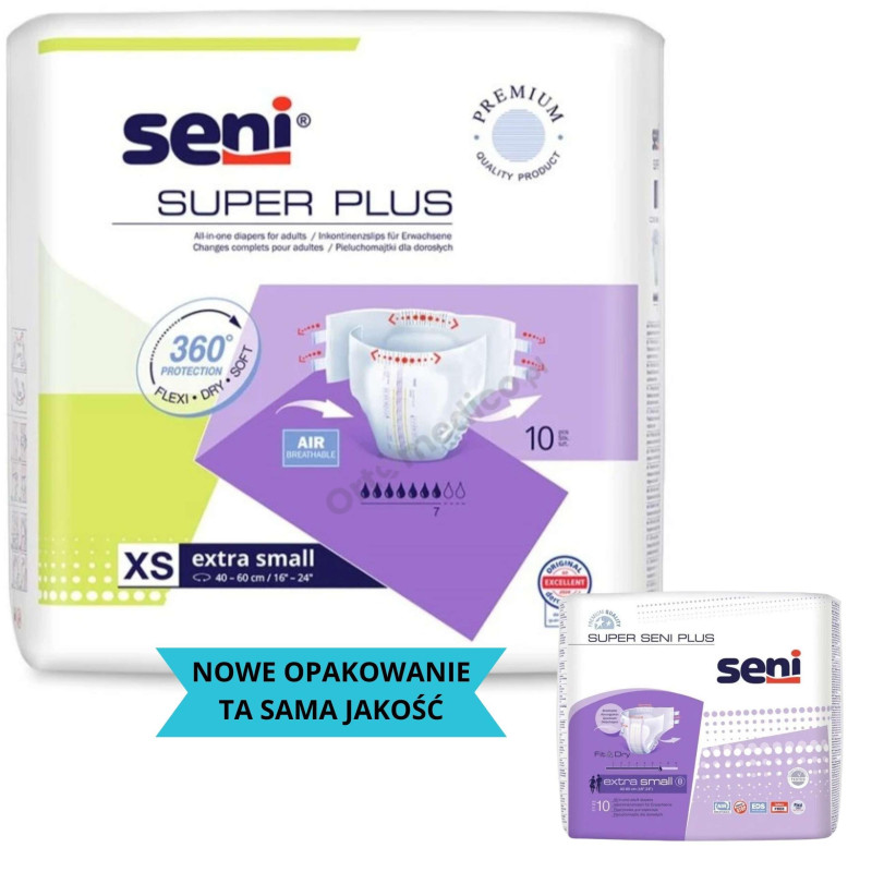 Super Seni Plus pieluchomajtki dla dorosłych zapinane na rzepy