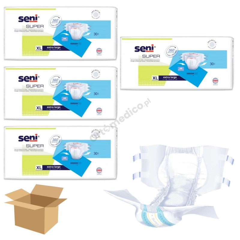 Super Seni pieluchomajtki na rzepy dla seniora