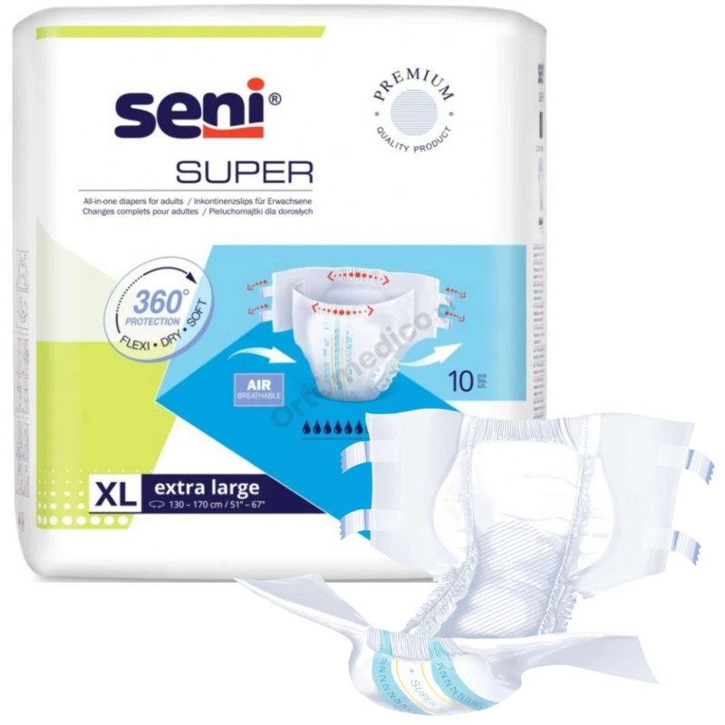 Super Seni pieluchomajtki na rzepy dla seniora