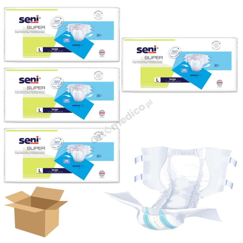 Super Seni pieluchomajtki na rzepy dla seniora