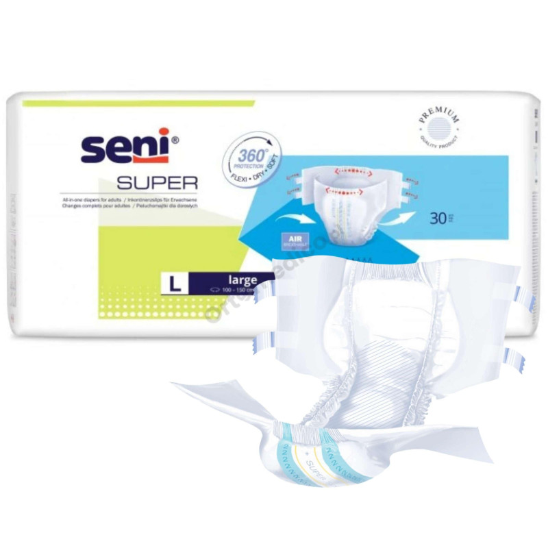 Super Seni pieluchomajtki na rzepy dla seniora