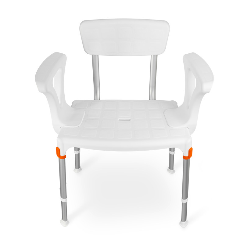 Taboret prysznicowy z oparciem i uchwytami bocznymi 3w1 KING-SS1BA-20 Timago – Wielofunkcyjność i komfort użytkowania