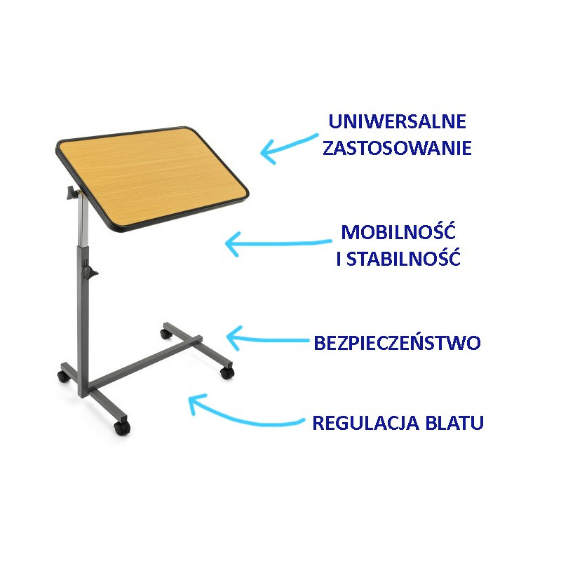 Stolik przyłóżkowy dla seniora, osoby starszej – TableTIM Timago