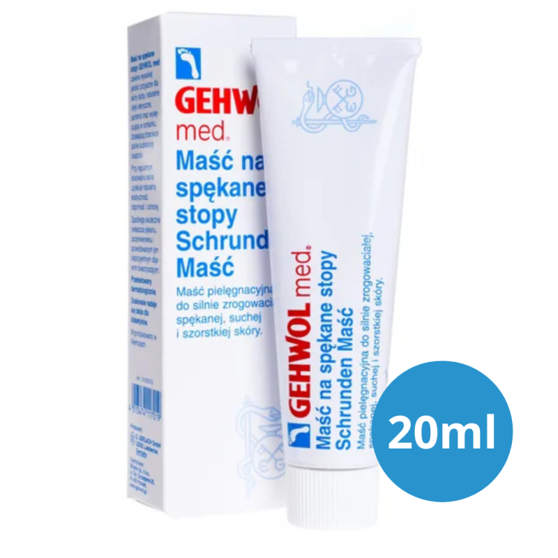 Gehwol Med 20 ml – maść na pękające pięty i zrogowaciałą skórę stóp