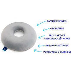 Poduszka piankowa przeciwodleżynowa z otworem SUPPORT TIM Timago Poduszka piankowa przeciwodleżynowa z otworem SUPPORT TIM Timago