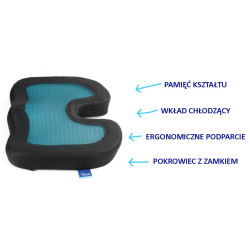 Poduszka ortopedyczna do siedzenia z żelem chłodzącym COOLING TIM Timago