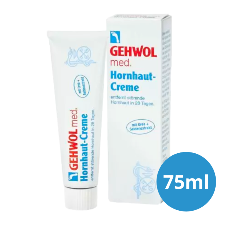 Gehwol Hornhaut Med Krem do Zrogowaciałej Skóry Stóp 75 ml – Intensywnie Zmiękcza, Nawilża i Regeneruje