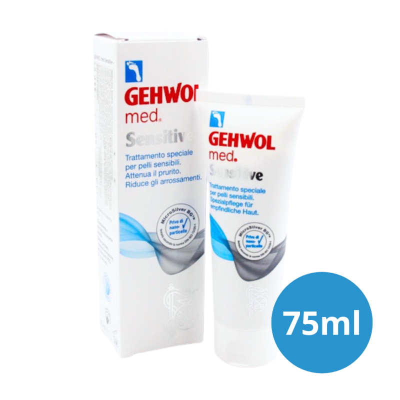 Gehwol Med Sensitive Krem do stóp 75 ml – mikrosrebro, nawilżenie, ochrona skóry wrażliwej