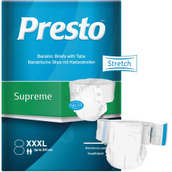 Dailee Presto® Ultimate Stretch  – majtki chłonne w bardzo dużych rozmiarach do obwodu 241 cm