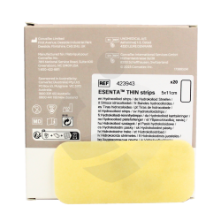 423943 Prosty Pasek Hydrokoloidowy Esenta Convatec 5x11 cm do mocowania płytki stomijnej i opatrunków, wodoodporny i elastyczny