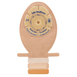 CFN8 Worek stomijny dla noworodków i niemowląt Confidence® Comfort z elastyczną płytką – 1-częściowy, beżowy (8–40 mm), 85 ml