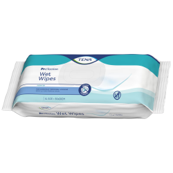 TENA Wet Wipes ProTection chusteczki nawilżane zapachowe XL 30x20 cm, 48 sztuk – do higieny dorosłych i skóry wrażliwej