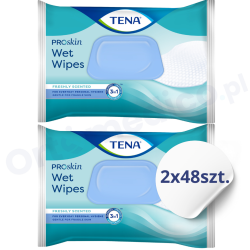 TENA Wet Wipes duopack chusteczki nawilżane (48+48 szt.)