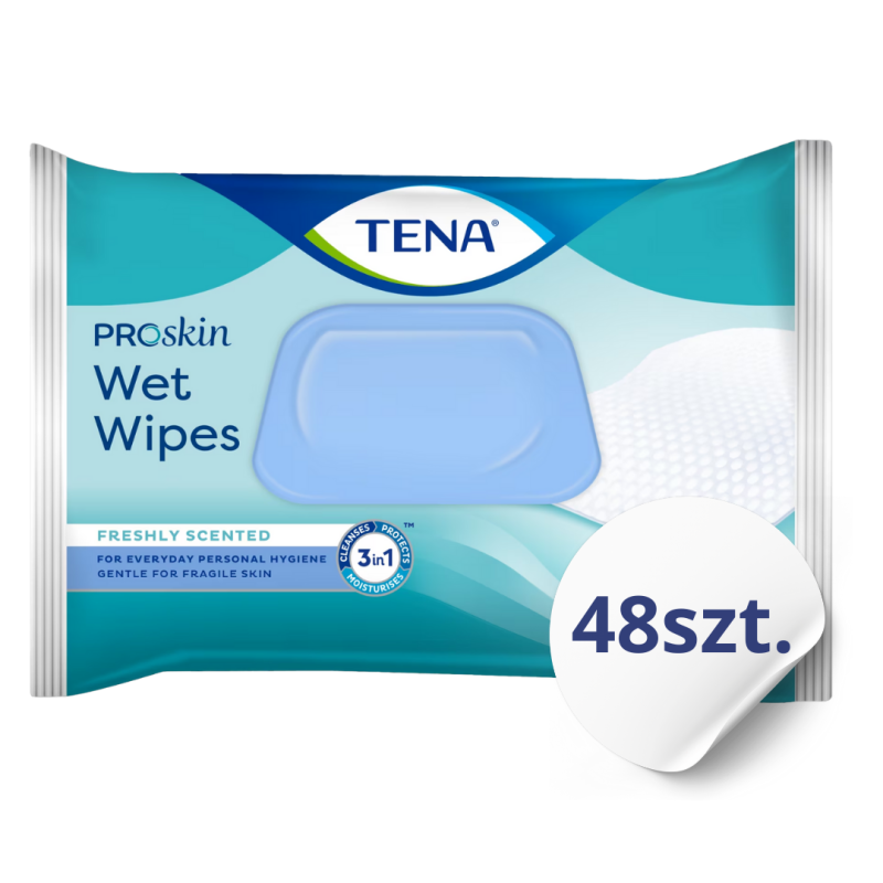 TENA ProSkin Wet Wipes chusteczki oczyszczające dla dorosłych 48 szt.