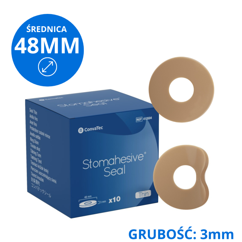 413504 Kołnierz zabezpieczający Stomahesive Seal Thin 48mm 3mm ConvaTec