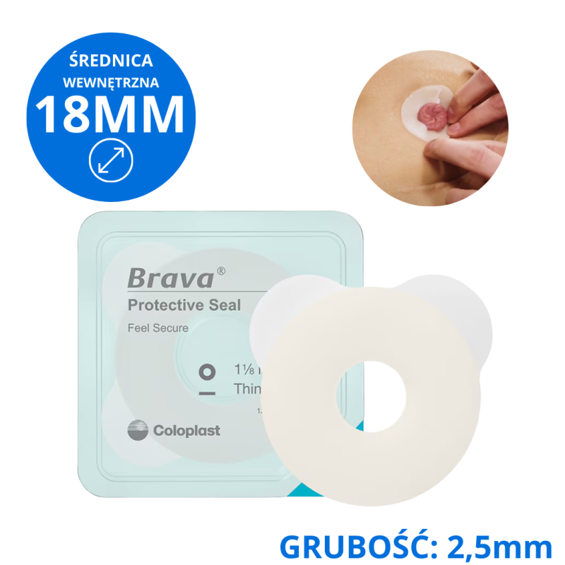 120350 Brava Ochronny Pierścień Uszczelniający 18mmx2,5mm Kołnierz Coloplast