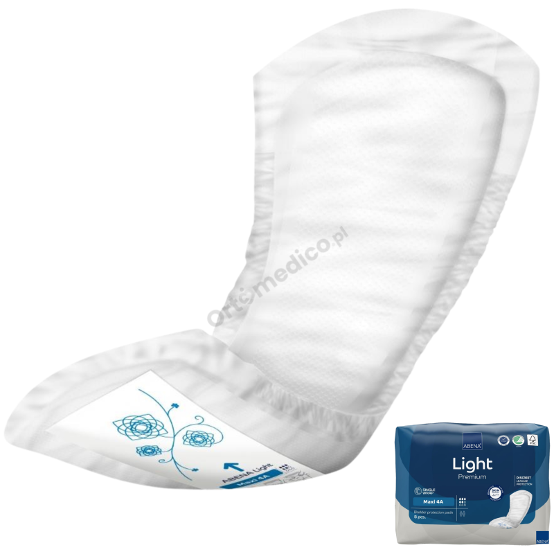 Wkładki higieniczne urologiczne Abena Light Maxi 5 kropel Unisex Z lekkim i umiarkowanym nietrzymaniem moczu