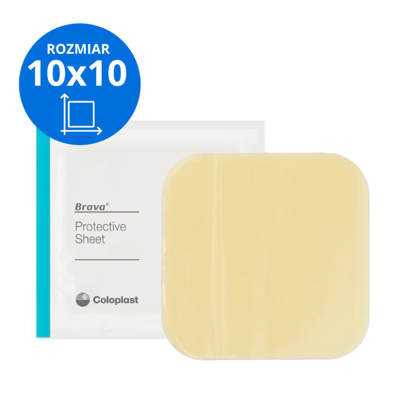 032105 Brava Płytka Ochronna Pod Płytkę Stomijną 10X10CM Coloplast