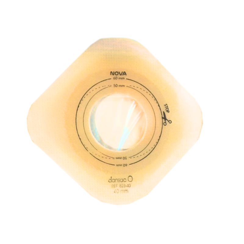 823-40 Worek Stomijny Nova1 FoldUp 40-60 mm 510 ml Otwarty Beż Dansac