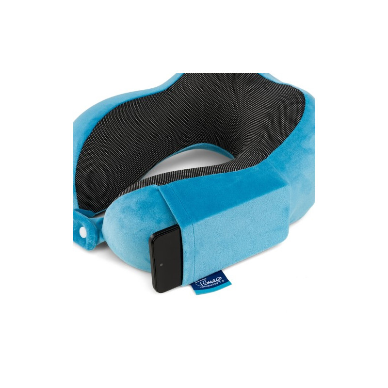 Poduszka ortopedyczna, niebieska idealna na podróż TRAVEL TIM Timago