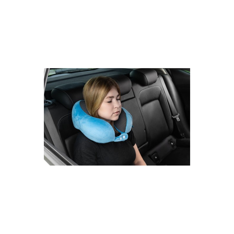 Poduszka ortopedyczna, niebieska idealna na podróż TRAVEL TIM Timago