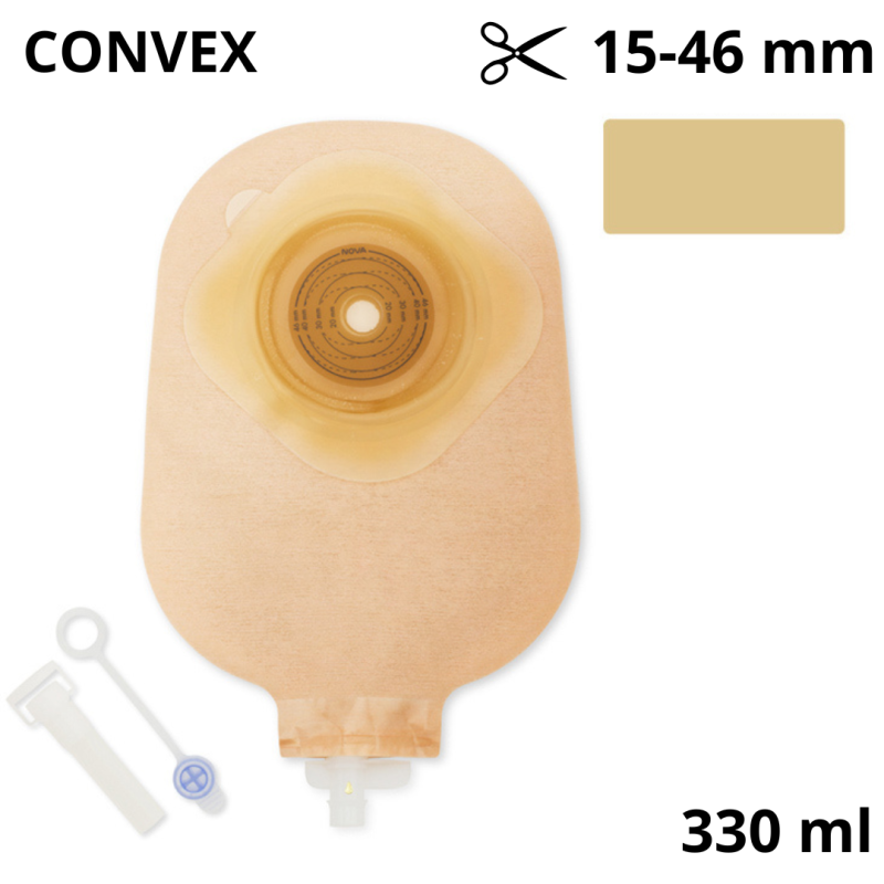 891-12 Worek Urostomijny Nova™1 X3 12-46 mm 330 ml Beż Dansac