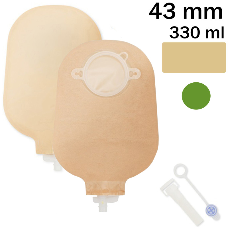 1217-43 Worek Dwuczęściowy Nova 2 Urostomia 43 mm 330 ml  Beż Dansac