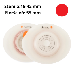 3255-15 Płytka stomijna wypukła Dansac NovaLife TRE™ 2 convex, 15–42 mm system 2-częściowy