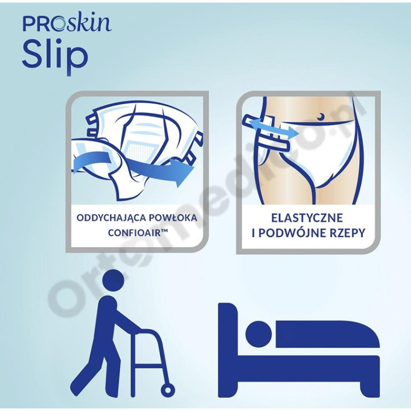 TENA Slip Plus ProSkin Pieluchomajtki Na Rzep Dla Dorosłych na Średnie Nietrzymanie Moczu 6/8 kropli