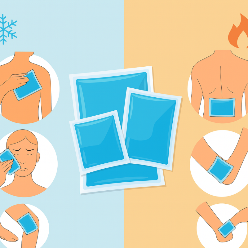 Kompres Żelowy Rozgrzewająco Chłodzący 2 w Halcamp 28x18 cm