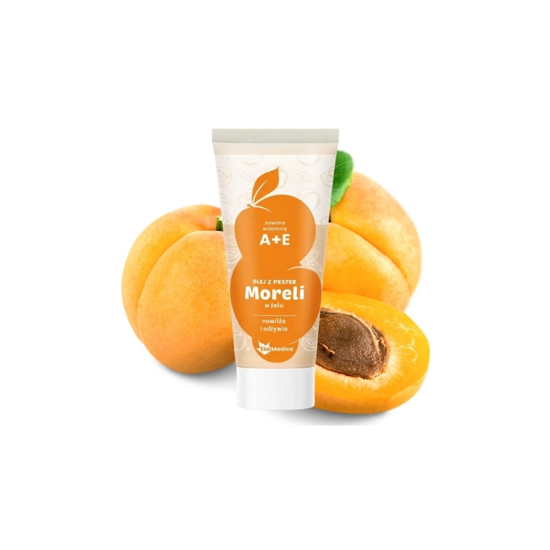 Olej z pestek moreli w żelu nawilżający odżywiający EkaMedica 200 ml