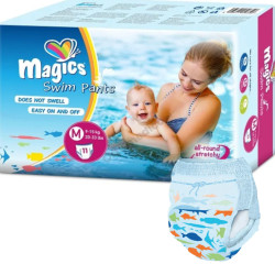 Pieluchy kąpielowe dla dzieci na basen 9–15 kg MAGICS Swimpants M