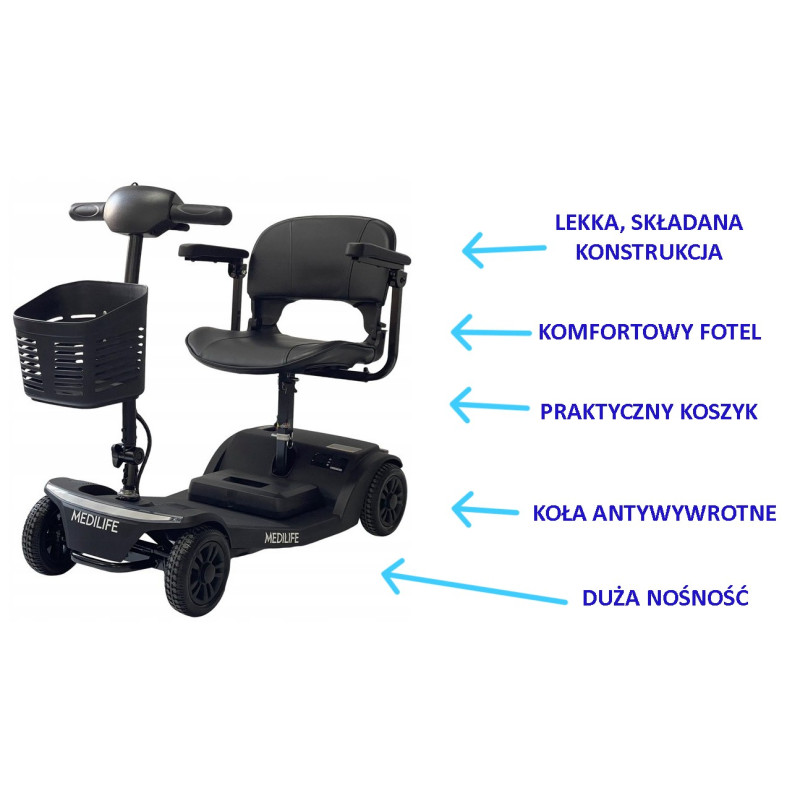 Skuter inwalidzki MEDILIFE NEST dla seniora
