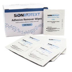 423782 Gaziki Chusteczki Do Zmywania Kleju Ściąganie Sprzętu Adhesive Remover Wipe Sion Biotext ConvaTec