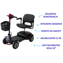 Elektryczny skuter inwalidzki dla seniora MEDILIFE SWIFT 10"