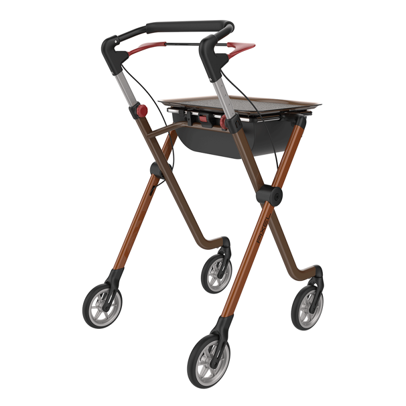 Balkonik wewnętrzny PIXEL na kółkach, kompaktowy i ultralekki Rehasense