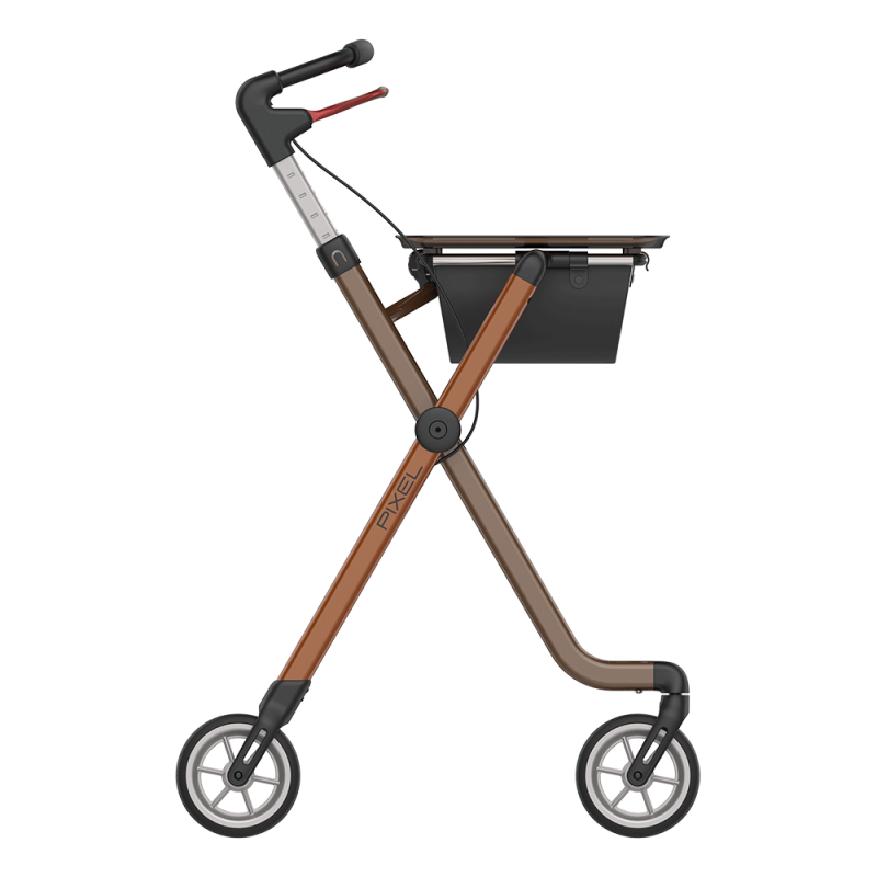 Balkonik wewnętrzny PIXEL na kółkach, kompaktowy i ultralekki Rehasense