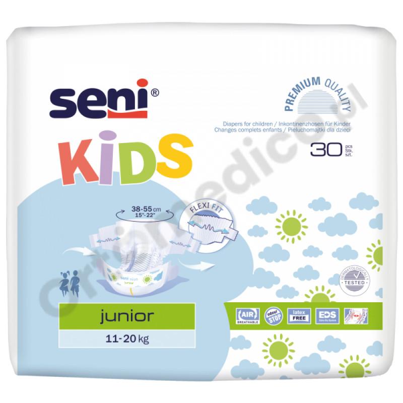 Seni Kids Junior pieluchy dla dzieci zapinane na rzepy 11-20 kg