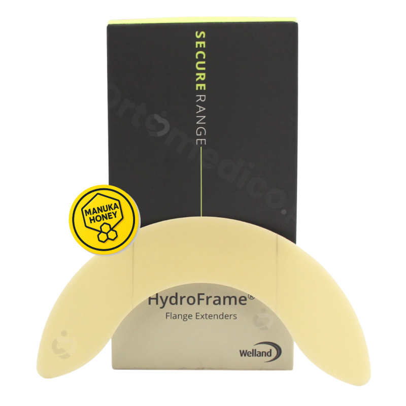 XMHWAFH33 HydroFrame Large Półpierścień Półkołnierz Uszczelniająco-Gojący Hydrokoloidowy Z Miodem Manuka Welland