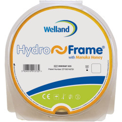 XMHWAFH33 HydroFrame Large Półpierścień Półkołnierz Uszczelniająco-Gojący Hydrokoloidowy Z Miodem Manuka Welland