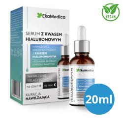 Nawilżające Serum z Kwasem Hialuronowym EkaMedica 20 ml – Regeneracja i Ujędrnienie