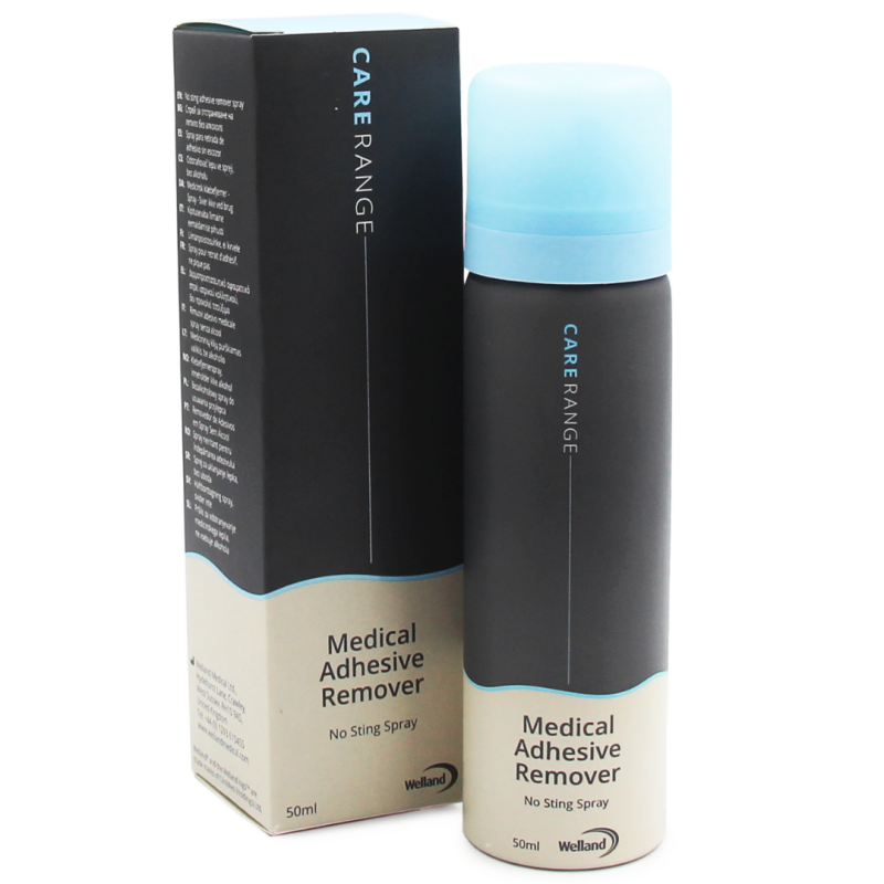 WAB050 Spray Adhesive Remover 50 ml Do Odklejania Przylepca i Zmywania Skóry Wokół Stomii Bezalkoholowe Welland