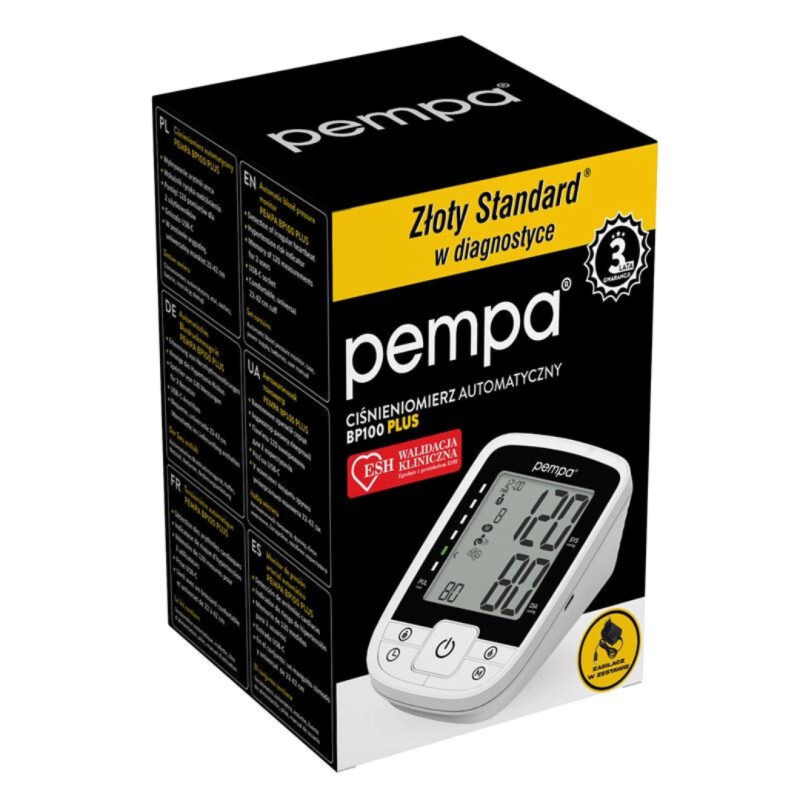 PEMPA BP 100 PLUS automatyczny ciśnieniomierz naramienny z pamięcią 2 użytkowników
