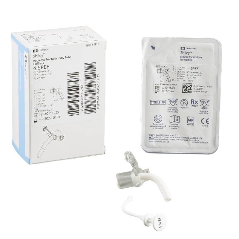 Rurka Tracheostomijna Dla Dzieci Shiley bez Mankietu PEF Coviden