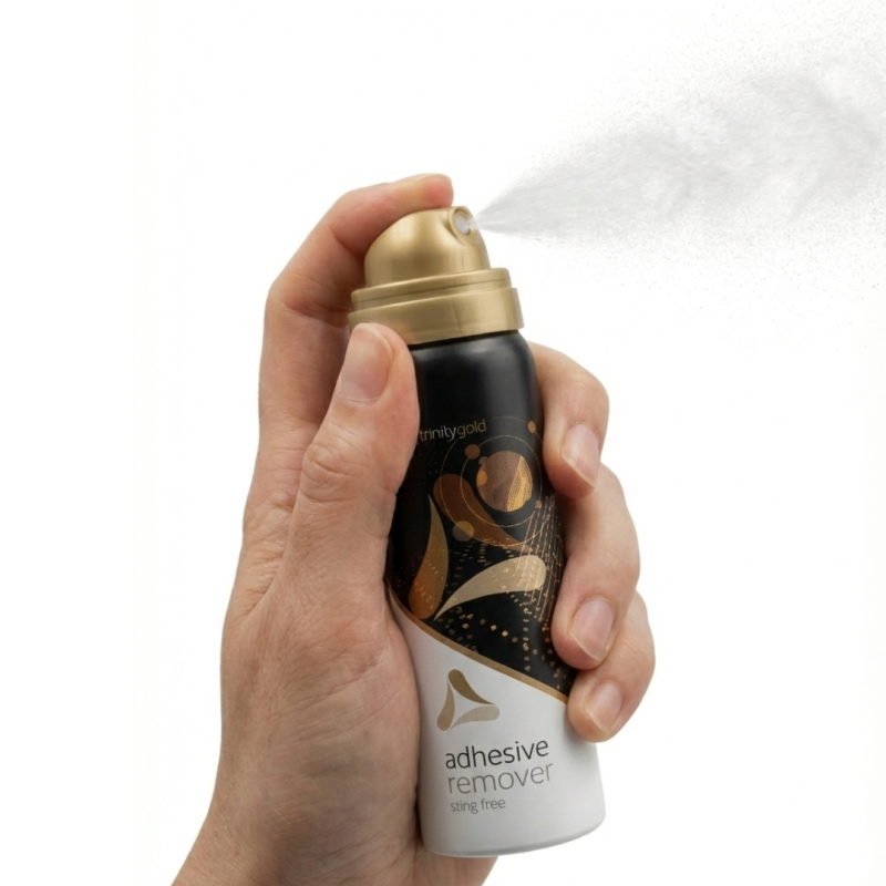 TR301 Trinity Gold Spray do Usuwania Przylepca Stomijnego 50 ml - Silikonowy Preparat do Bezbolesnego Odklejania Kleju