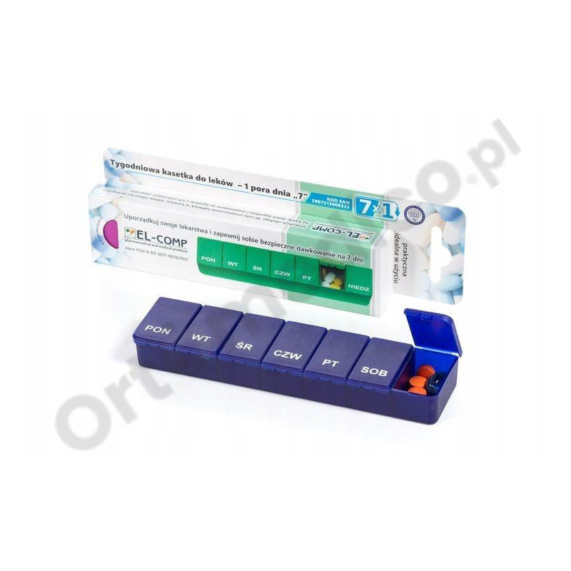 Organizer Pojemnik na Leki Kasetka Tygodnia EL-COMP