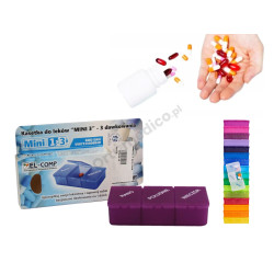 Kasetka Na Leki 3 pory dnia Mini 3 Dawkowania EL-COMP