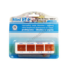 Kasetka do Leków Mini 4 Dawkowania w Blistrze EL-COMP