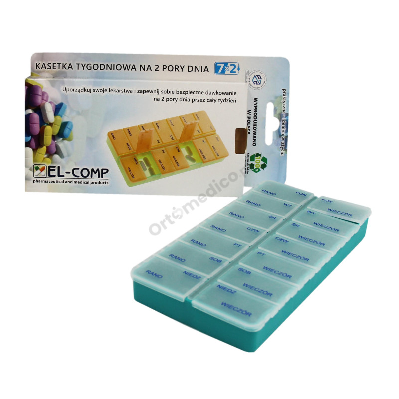 Kasetka Tygodniowa 2 Pory Dnia 7x2 EL-COMP
